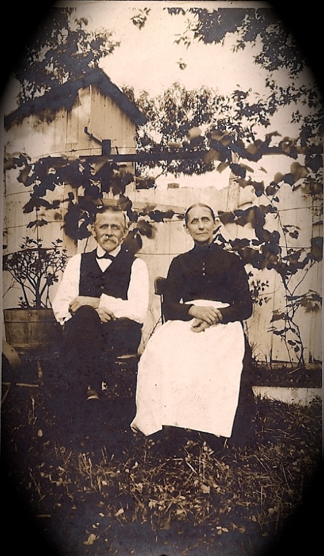 Ephraim H. Niess and Catharine L. Auxer Niess, 50th Anniversary, 1914